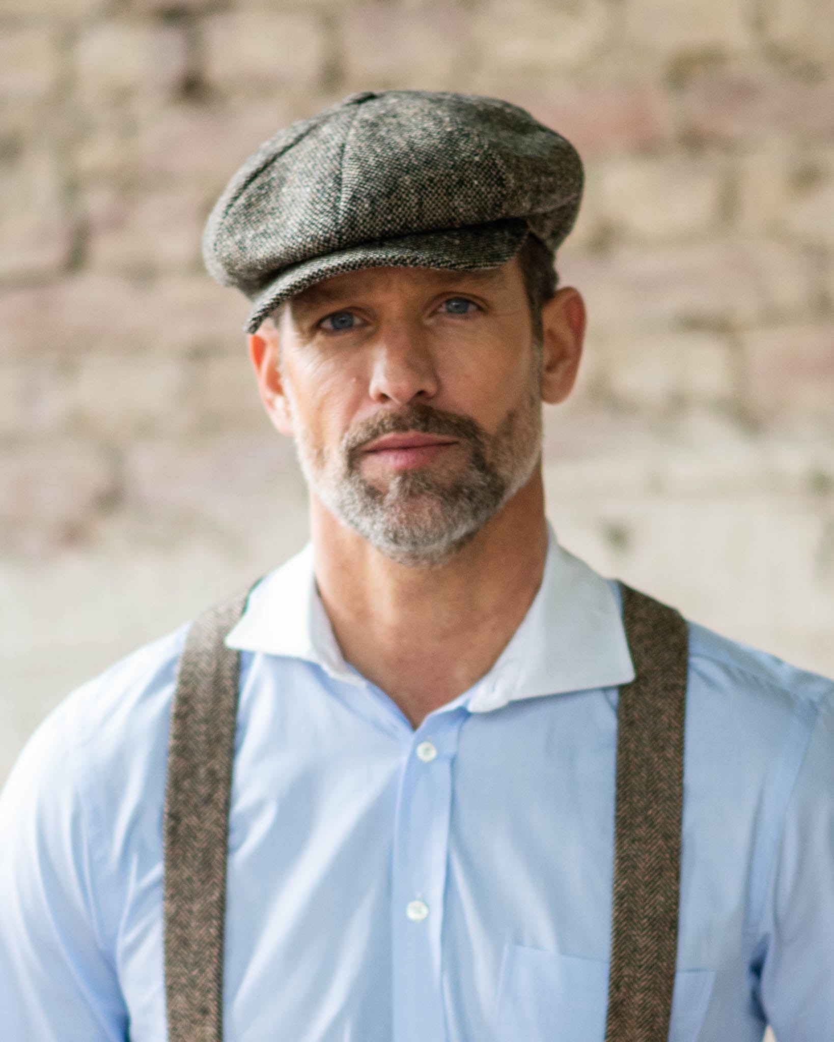 Tweed Cap in meliert aus John-Hanley Tweed