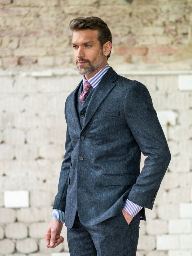 Tweed Anzug in 3-Knopf Classic aus Moon Tweed