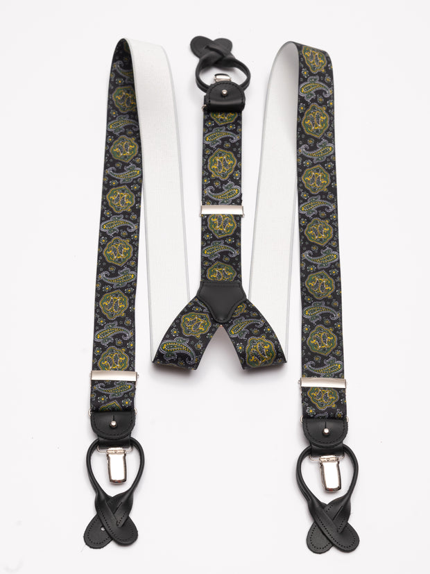 Hosenträger, paisley black