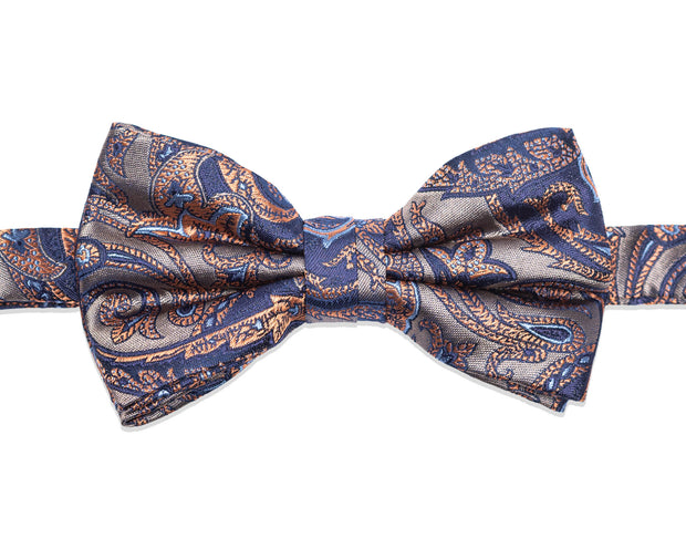 Fliege mit Paisley in olive/navy