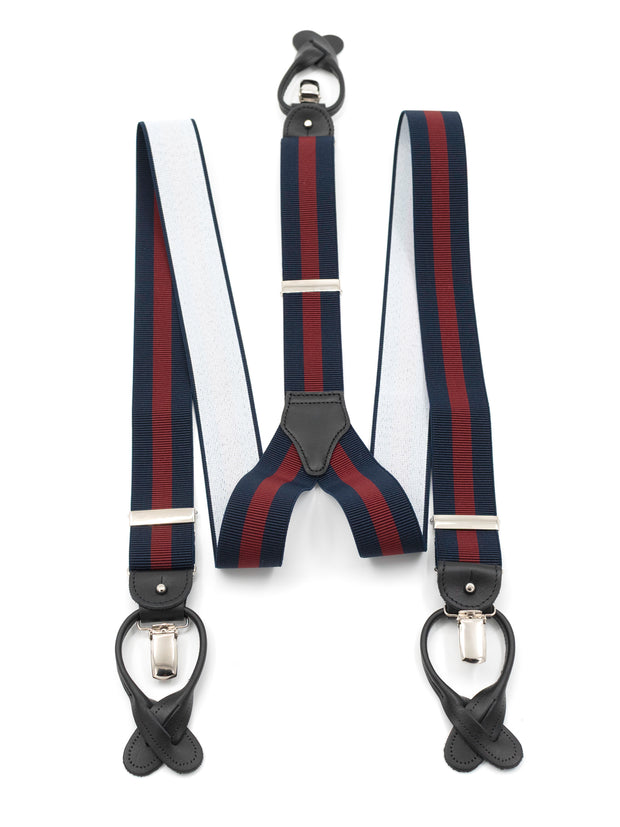 Hosenträger, Navy-Bordeaux
