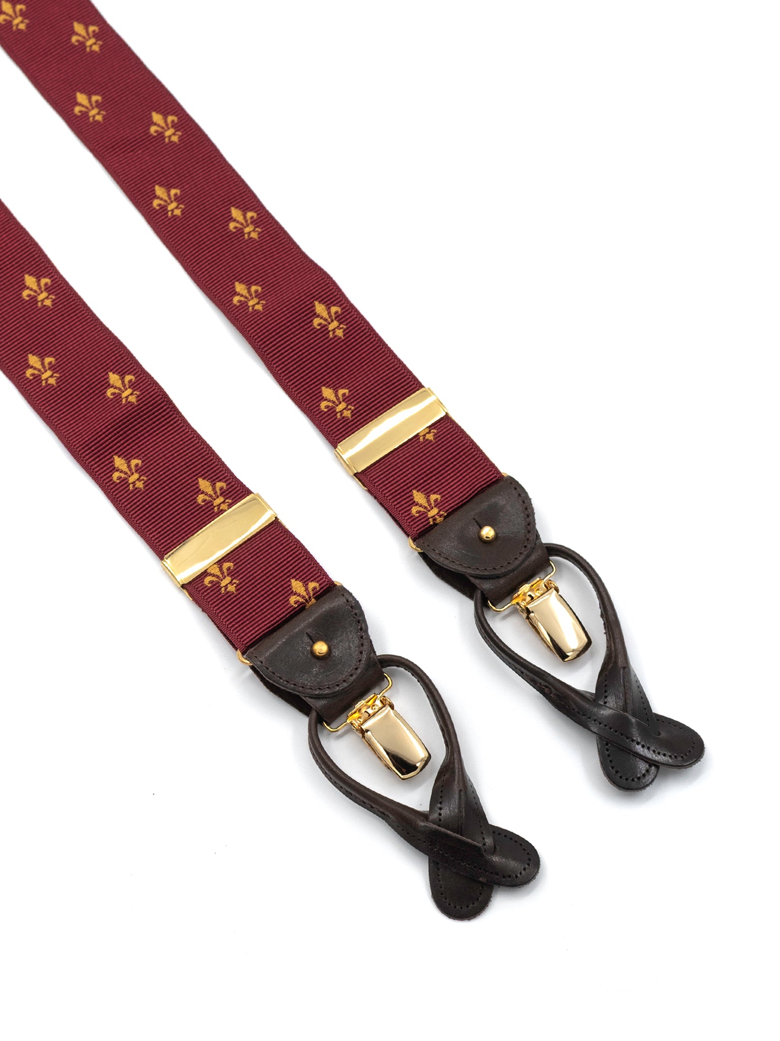 Hosenträger, French Lily bordeaux