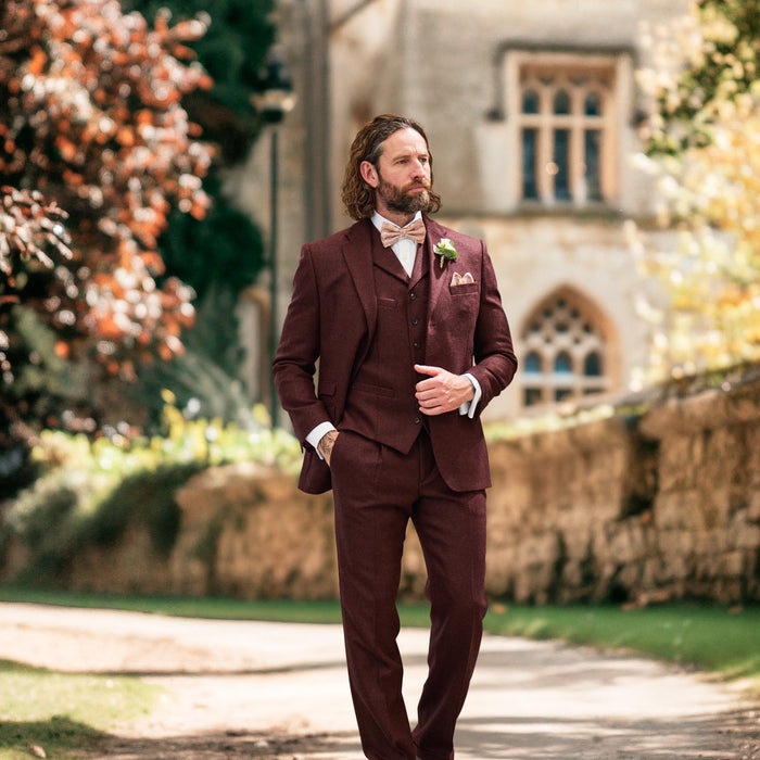 Tweed Anzug in 3-Knopf Classic aus Moon Tweed