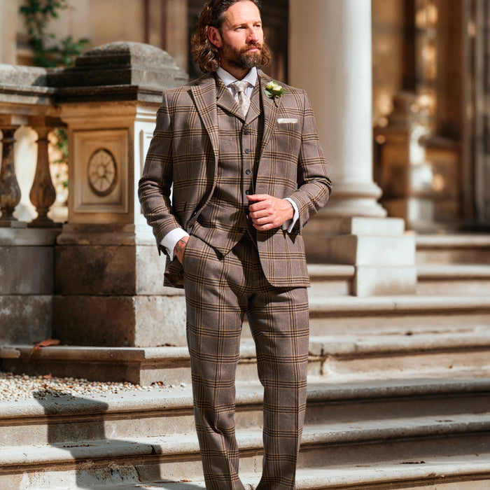 Tweed Anzug in 3-Knopf Classic aus   Lovat Tweed