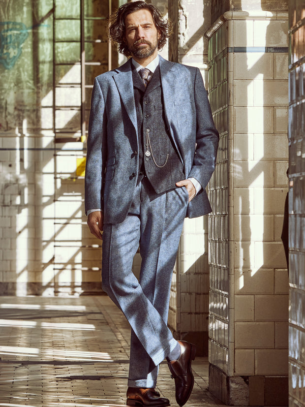Tweed Anzug in 3-Knopf Classic aus Moon Tweed