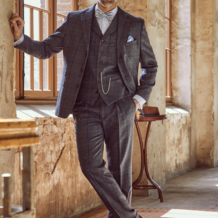 Tweed Anzug in 3-Knopf Classic aus Moon Tweed