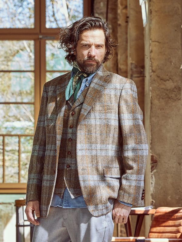 Tweedsakko in 3-Knopf Classic aus John Hanly Tweed