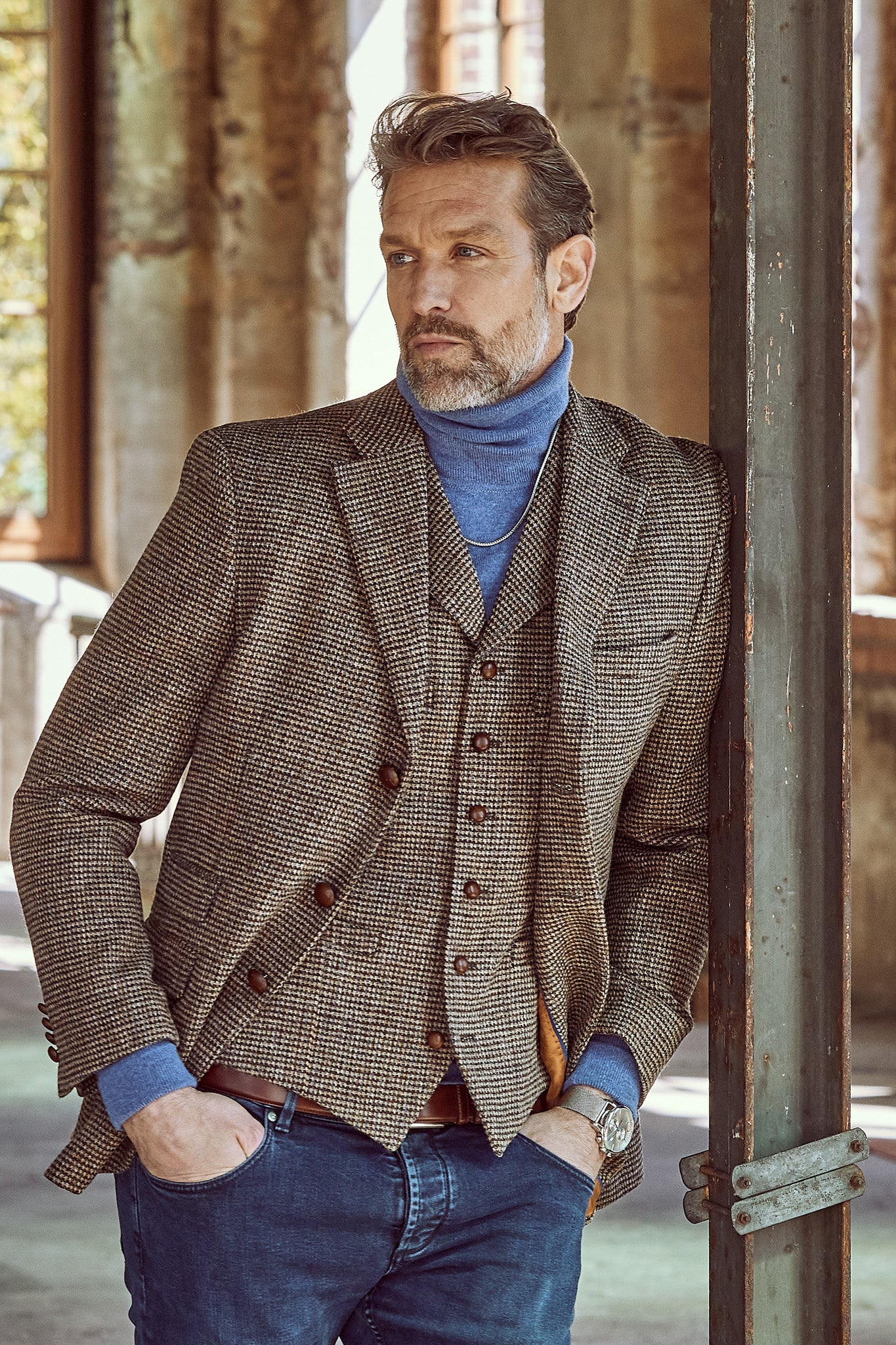 Tweedsakko in 3-Knopf Classic aus Harris Tweed
