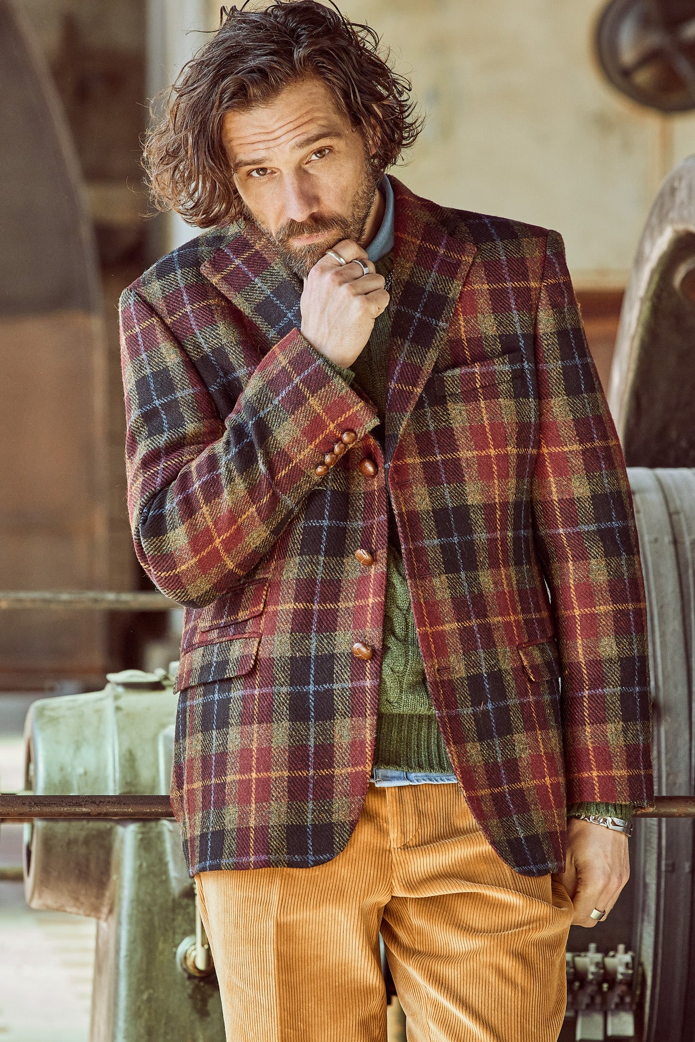 Tweedsakko in 3-Knopf Classic aus Harris Tweed