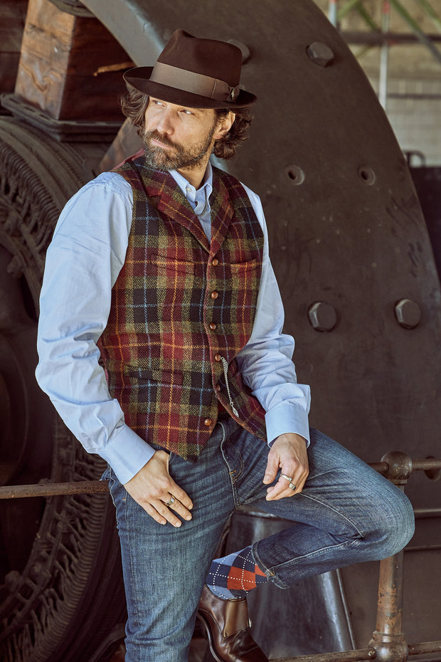 Tweedweste aus Harris Tweed