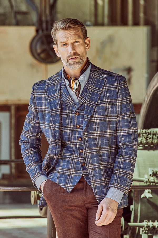 Tweedsakko in 3-Knopf Classic aus Marling & Evans Tweed