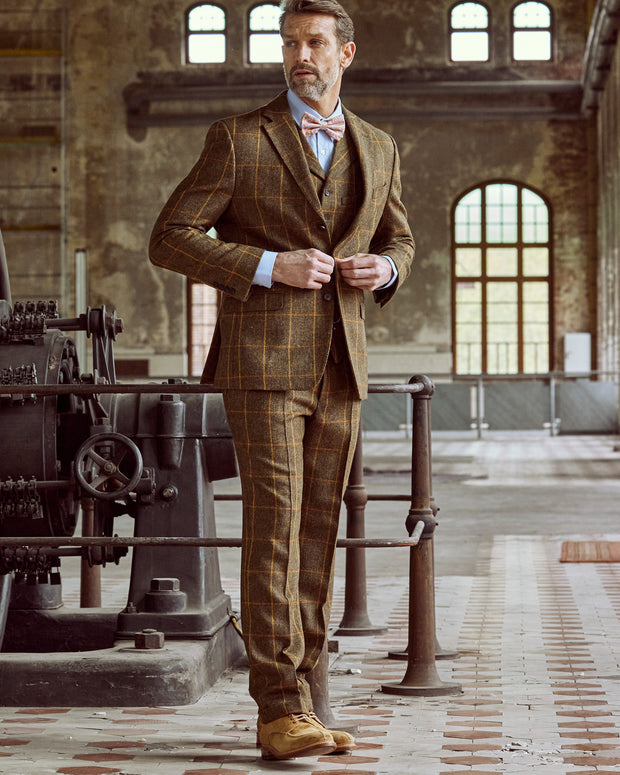Tweed Anzug in 3-Knopf Classic aus Lovat Tweed grün