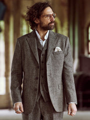 Tweed Anzug in 3-Knopf Classic aus Moon Tweed