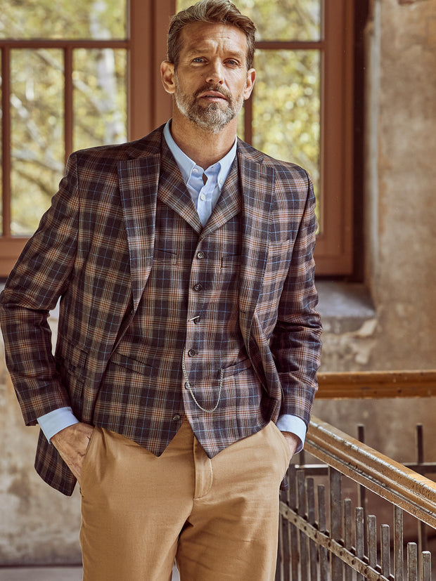 Sommer Anzug in 3-Knopf Classic aus leichtem Lovat Tweed