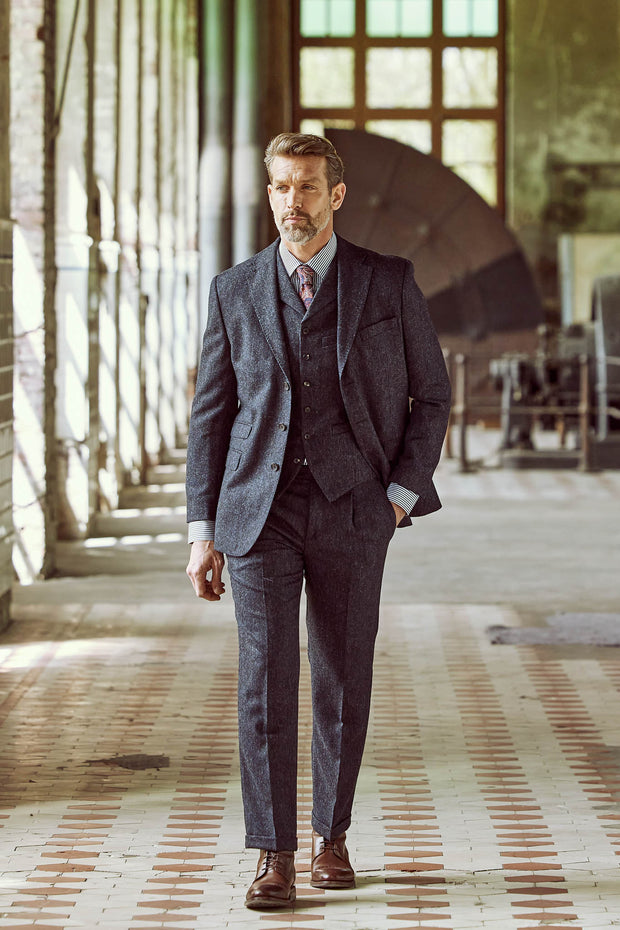 Tweed Anzug in 3-Knopf Classic aus Moon Tweed