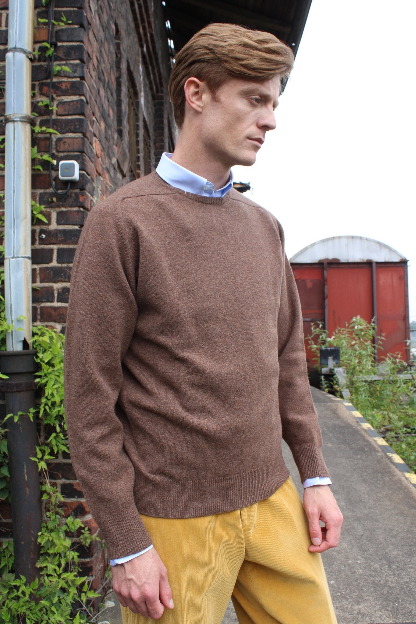 Lambswool Pullover mit Rundausschnitt