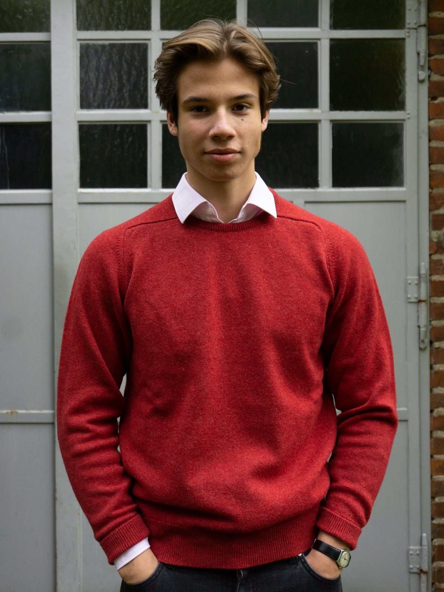 Lambswool Pullover mit Rundausschnitt