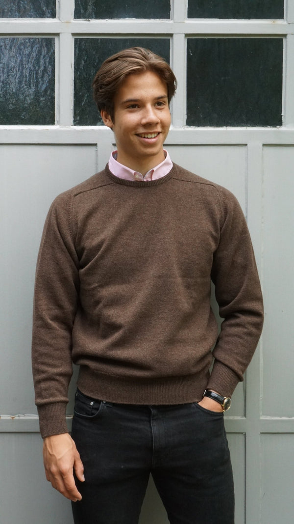 Lambswool Pullover mit Rundausschnitt SALE