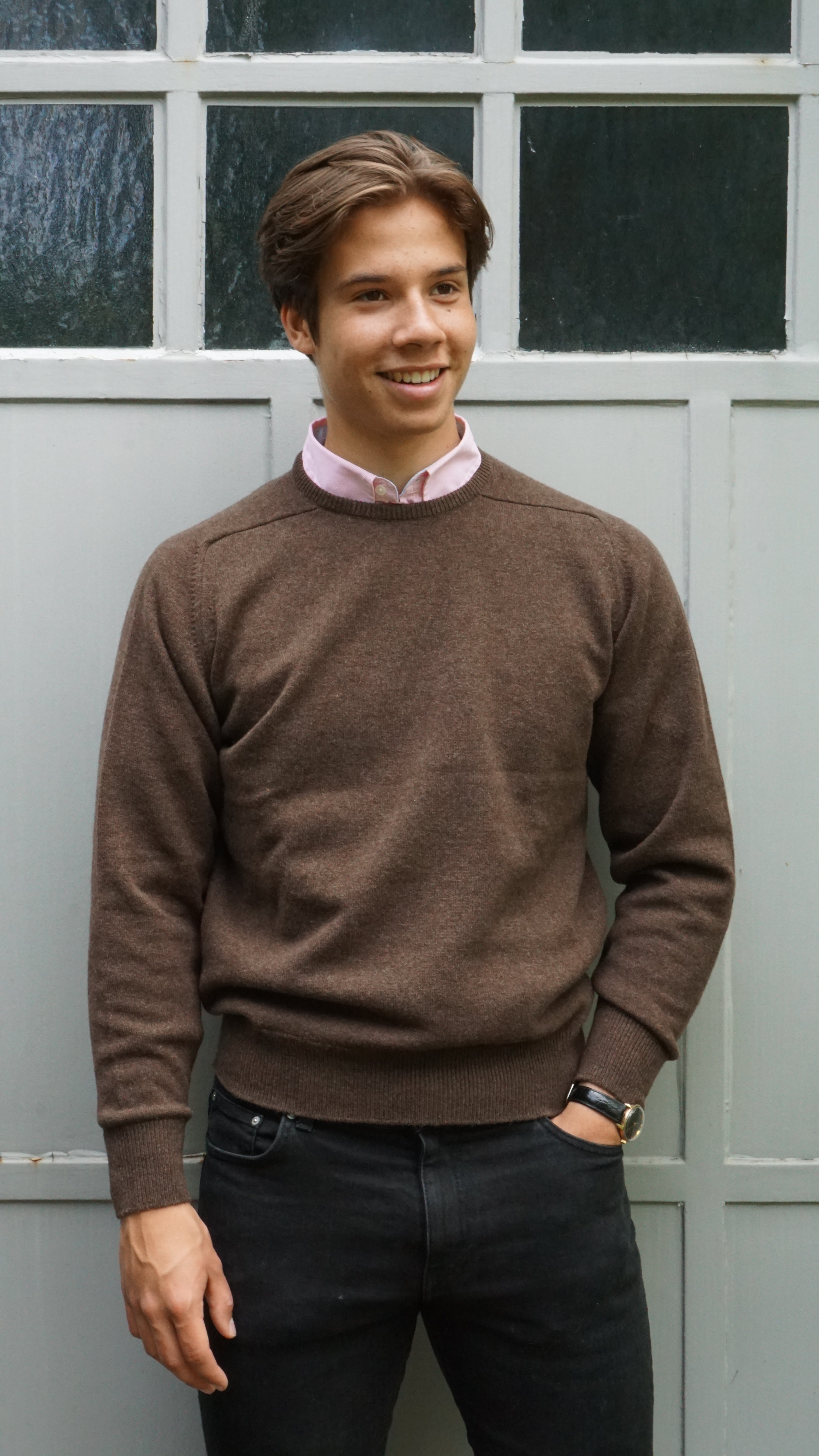 Lambswool Pullover mit Rundausschnitt SALE