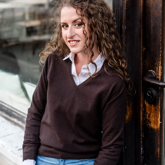 Cashmere Pullover mit V-Ausschnitt, unsere Klassiker