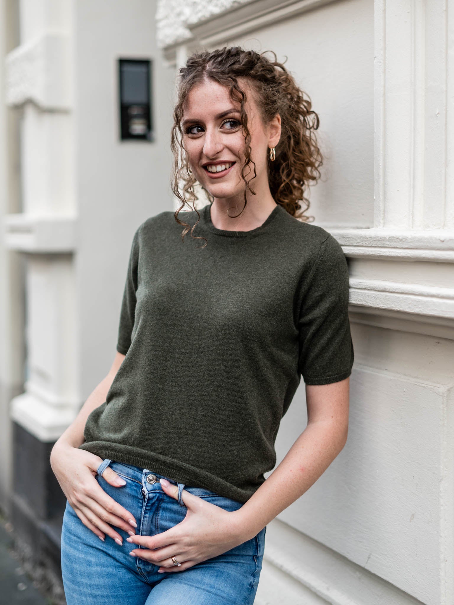 Cashmere Pullover mit Kurzarm und Rundausschnitt, unsere Klassiker