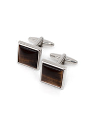 Manschettenknöpfe: Square/ Tiger Eye