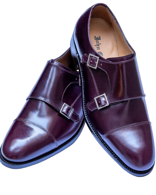 Monk Herrenschuh in Wine, Frontalansicht