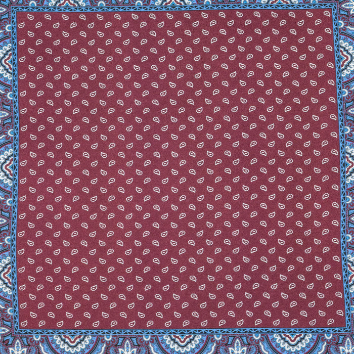 Einstecktuch Gaucho bordeaux/blau
