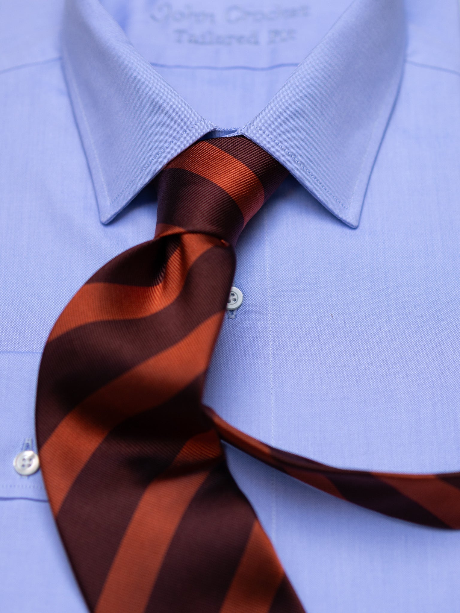 Herrenhemd Slim Fit Kent in Blau, Frontalansicht