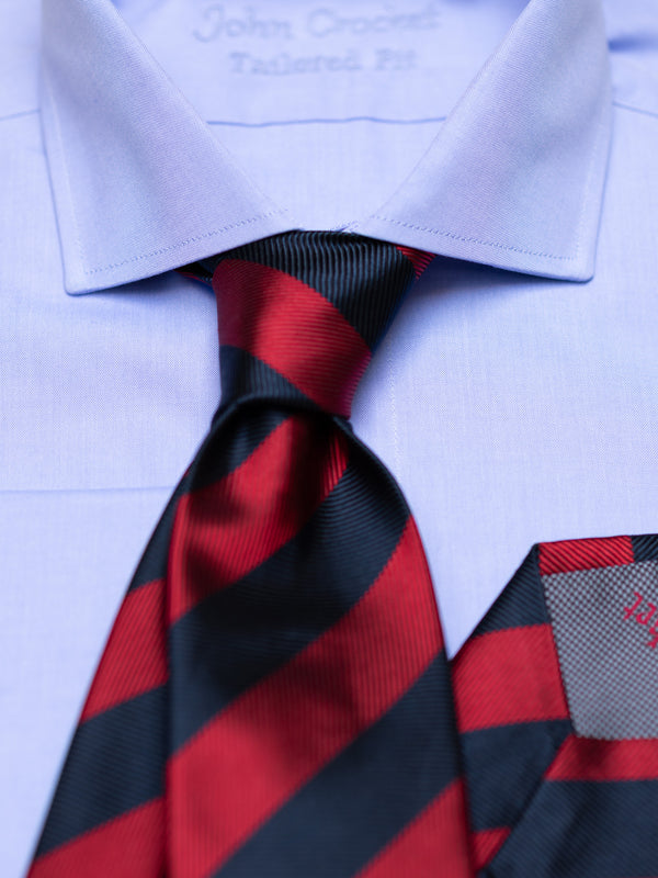Herrenhemd Slim Fit Cut-Away in Blau, Frontalansicht
