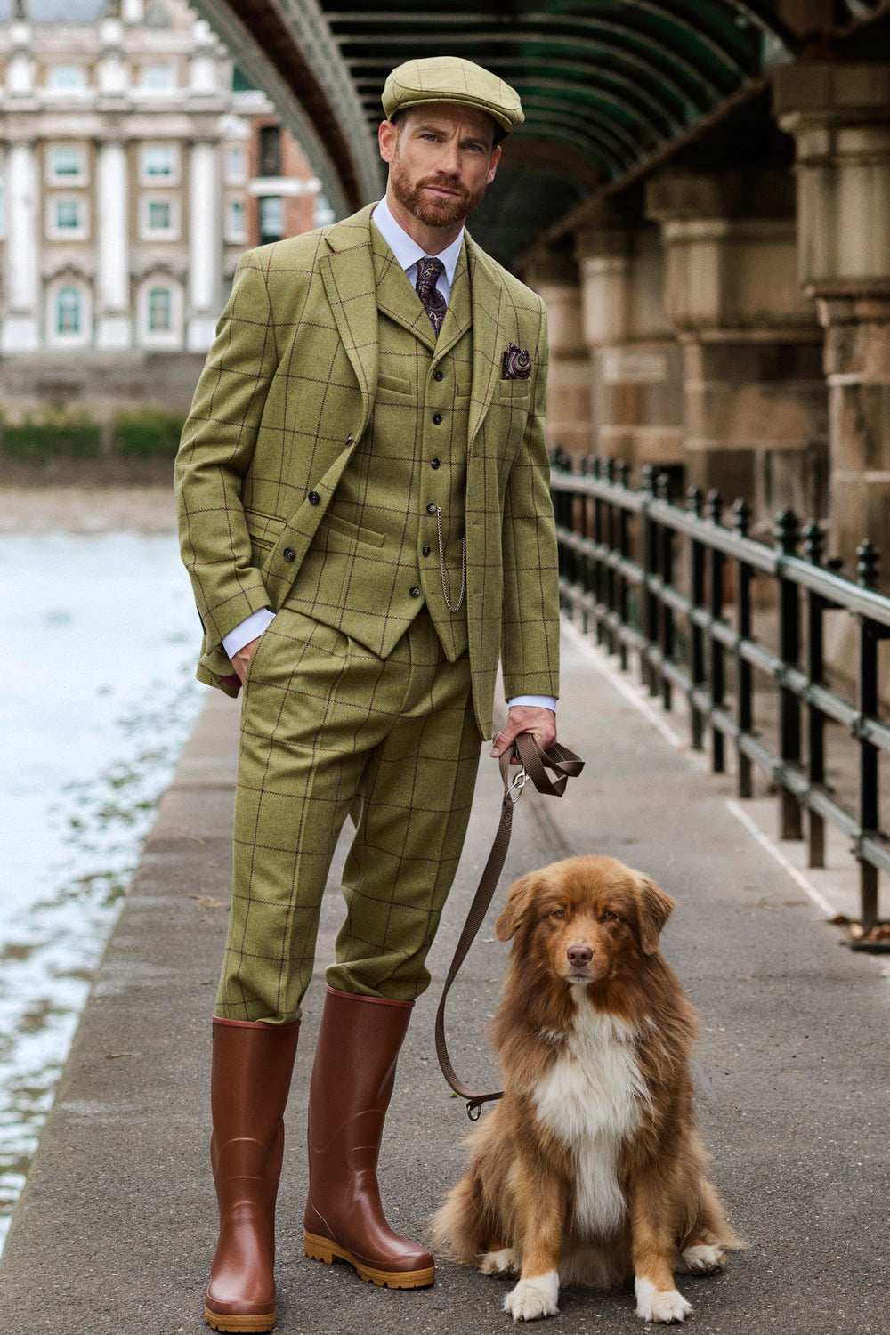 Tweed Anzug in 3-Knopf Classic aus Lovat Tweed
