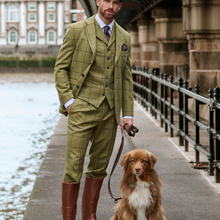 Tweed Anzug in 3-Knopf Classic aus Lovat Tweed