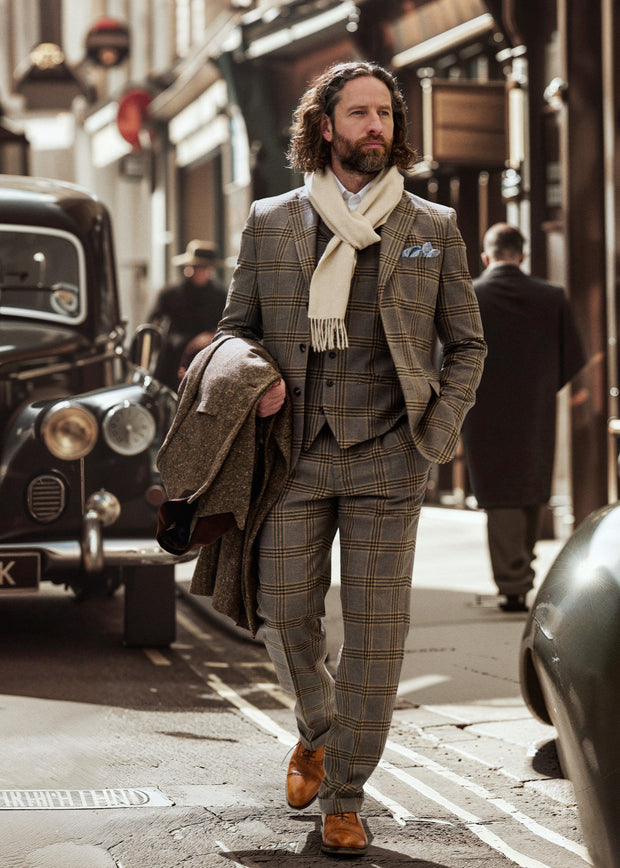 Tweed Anzug in 3-Knopf Classic aus   Lovat Tweed