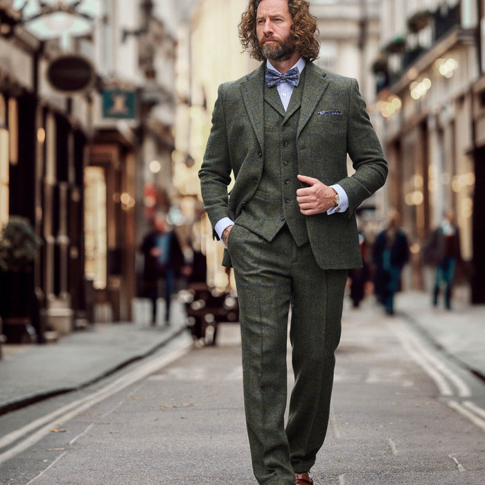 Tweed Anzug in 3-Knopf Classic aus  Lovat Tweed