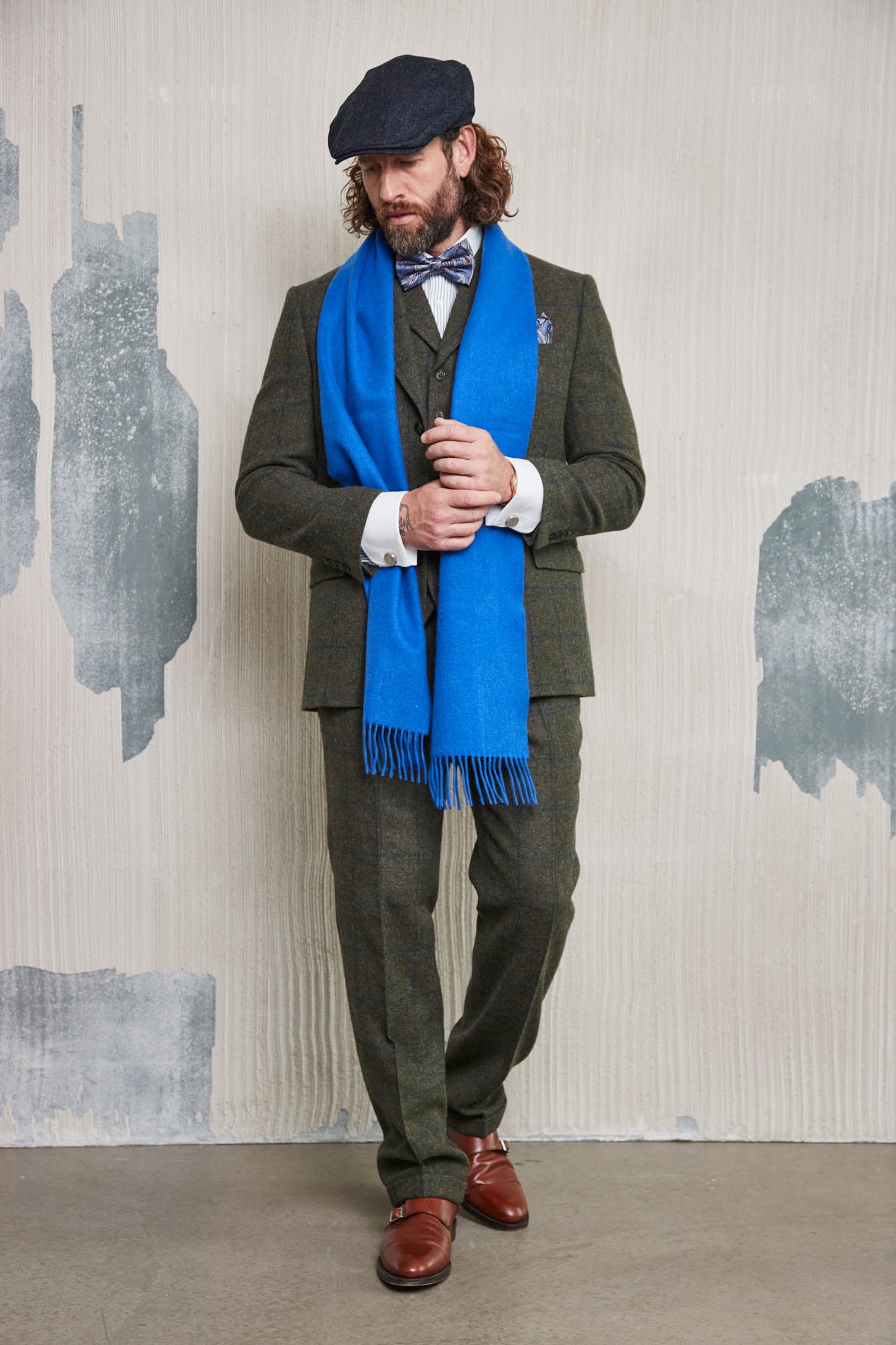 Tweed Anzug in 3-Knopf Classic aus  Lovat Tweed