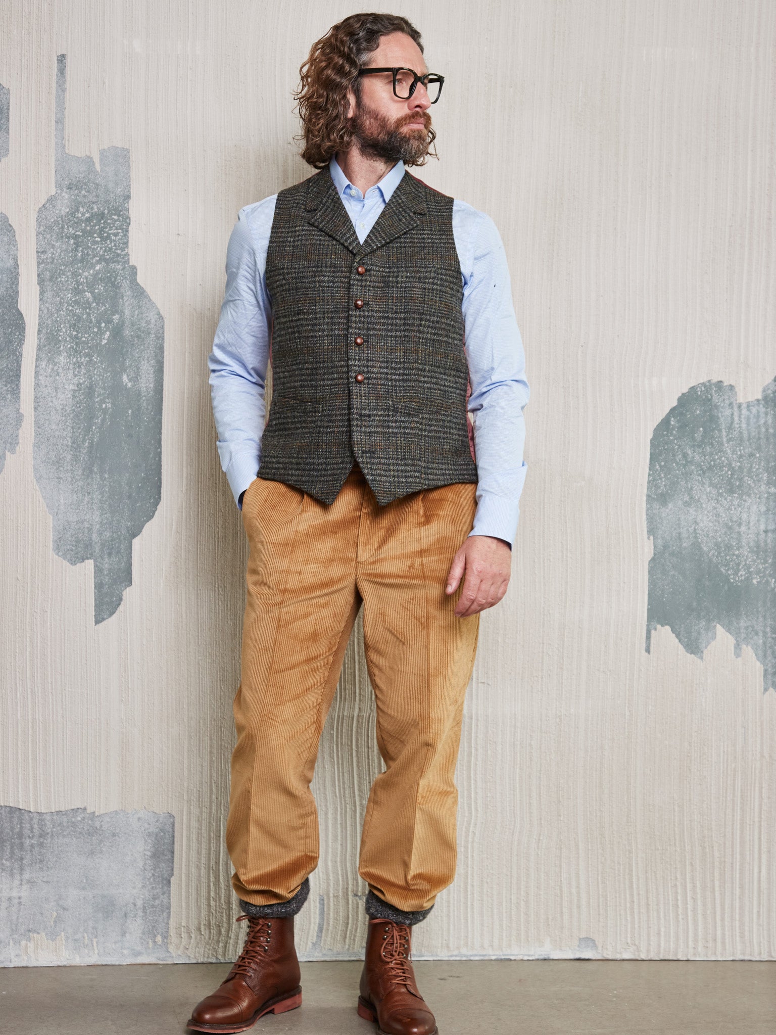 Tweedweste aus Harris Tweed