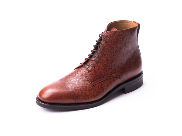 Oxford Boots Herren in Hellbraun, Frontalansicht