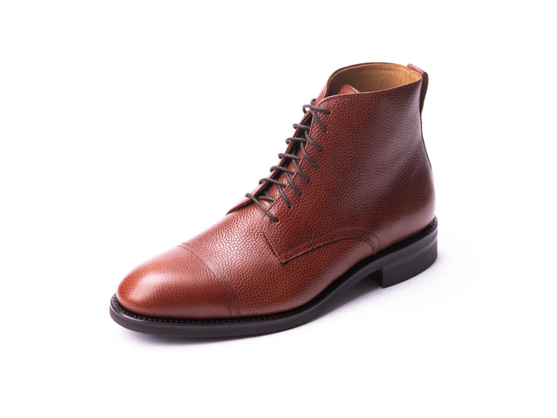 Oxford Boots Herren in Hellbraun, Frontalansicht
