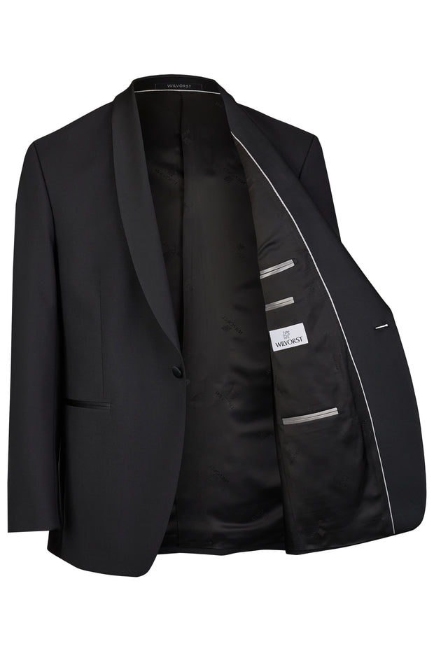 Classic Smokingsakko mit Schalkragen in schwarz von Wilvorst