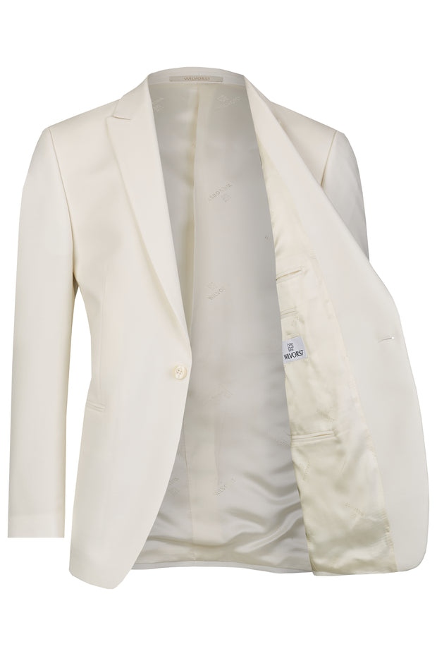 Slimline Dinnerjacket mit Spitzkragen in weiss von Wilvorst