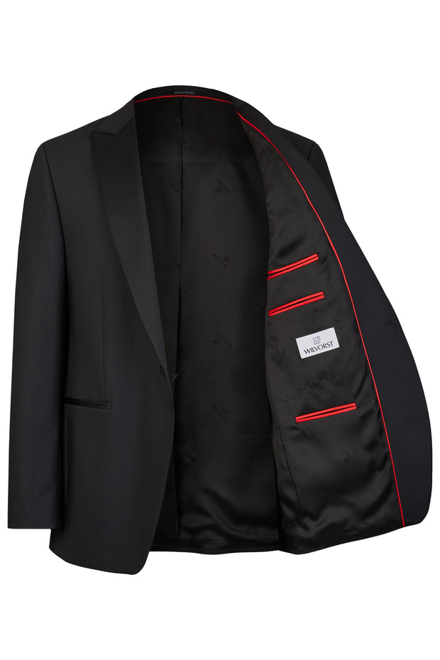 Slimline Smokingsakko in schwarz von Wilvorst
