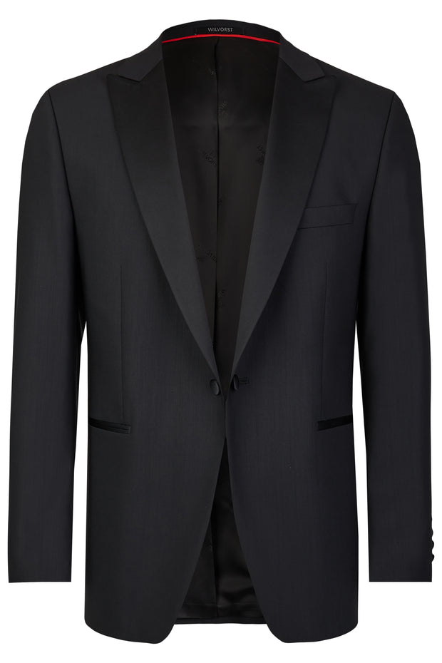 Slimline Smokingsakko in schwarz von Wilvorst