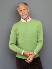 Cashmere Pullover (2-fädig) mit Rundausschnitt in modernen Farben