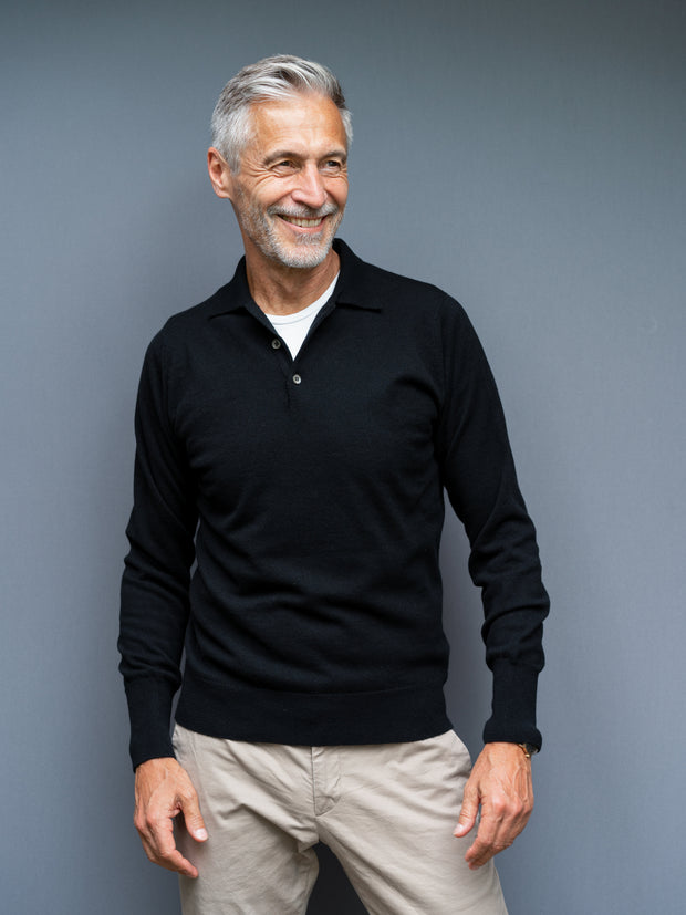 Cashmere Pullover mit Polokragen