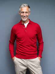 Cashmere Pullover mit Polokragen