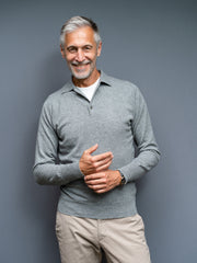 Cashmere Pullover mit Polokragen