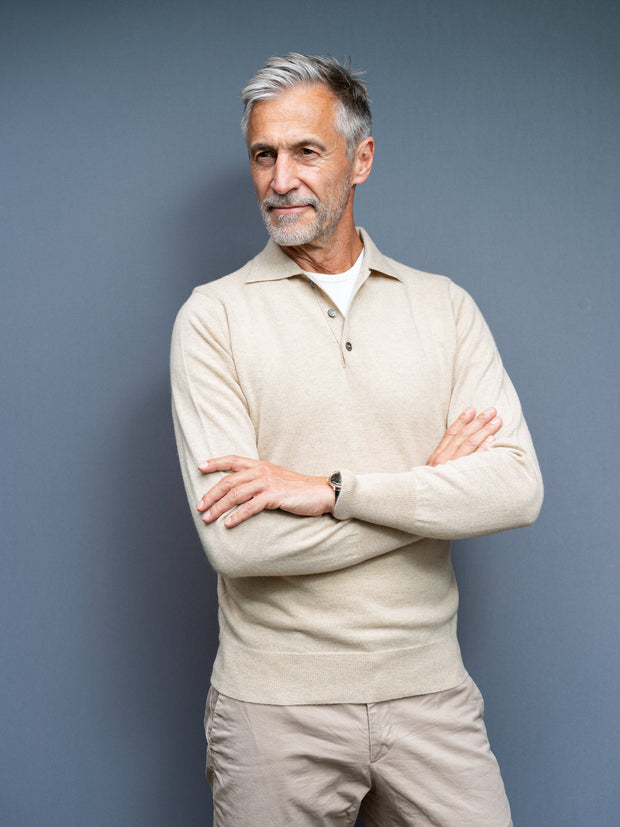 Cashmere Pullover mit Polokragen
