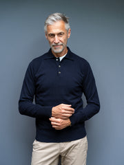 Cashmere Pullover mit Polokragen