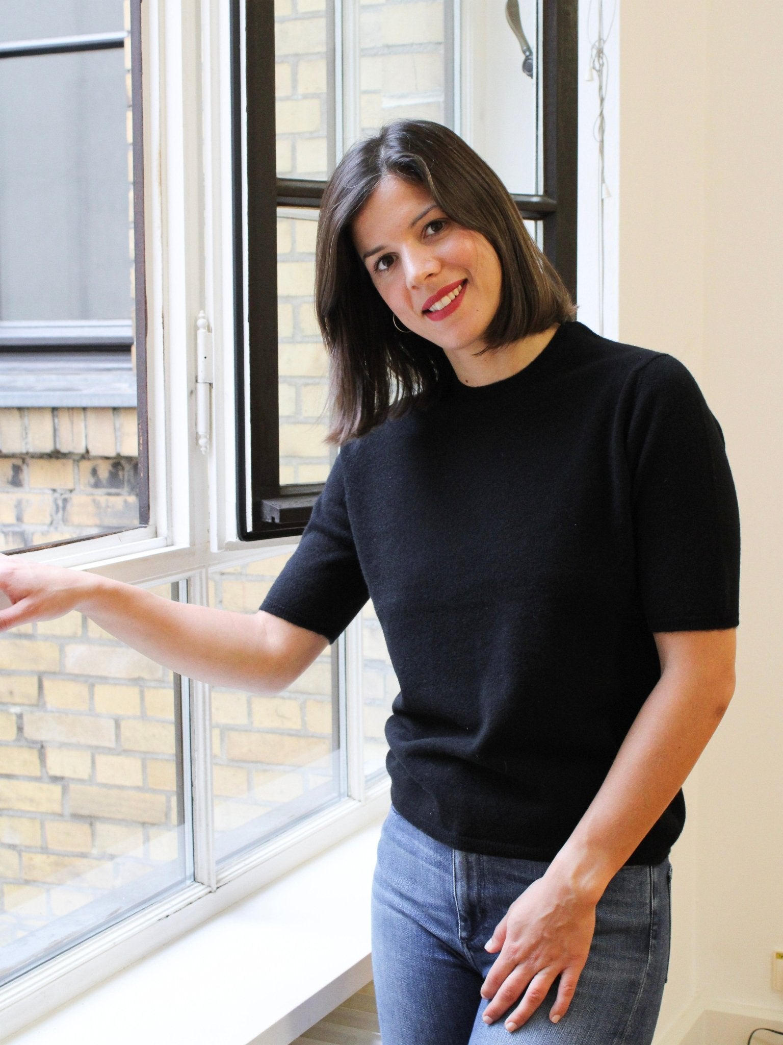 Cashmere Pullover mit Kurzarm und Rundausschnitt, unsere Klassiker