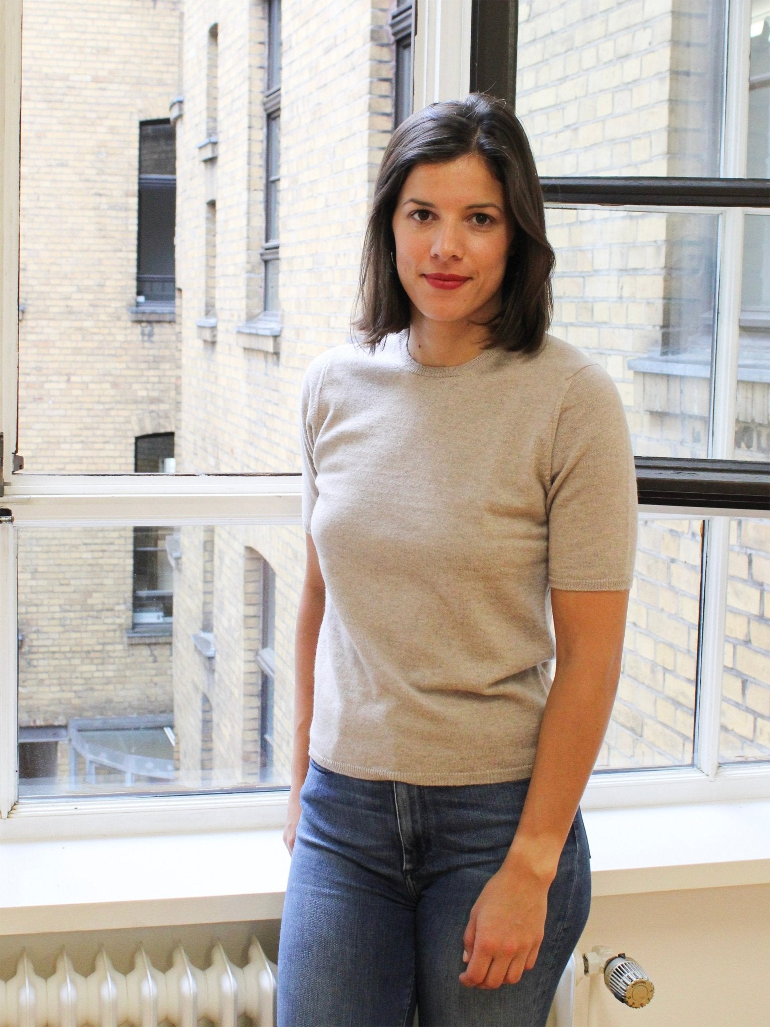 Cashmere Pullover mit Kurzarm und Rundausschnitt, unsere Klassiker